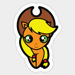 Applejack Tooniefied Sticker